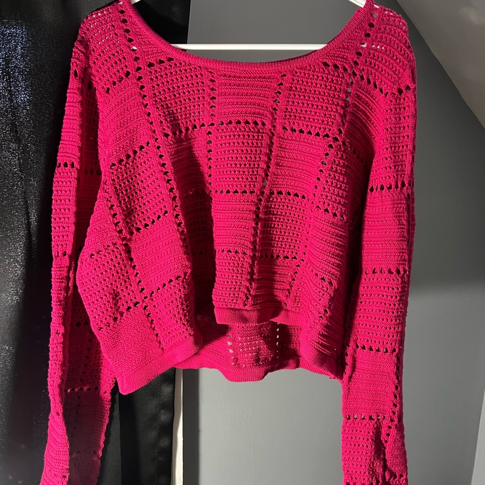 Pink Knit Top